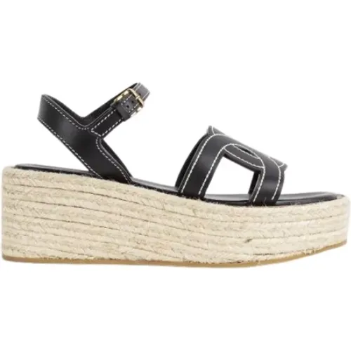 Leather wedge sandals Kate style , female, Sizes: 4 1/2 UK - TOD'S - Modalova