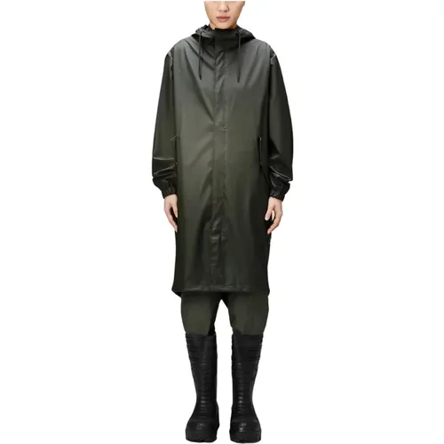 Fishtail Parka Coat , male, Sizes: S - Rains - Modalova