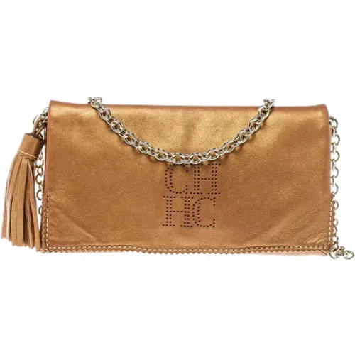 Pre-owned Shoulder Bags, female, , Size: ONE SIZE Pre-owned Leather shoulder-bags - Carolina Herrera Pre-owned - Modalova