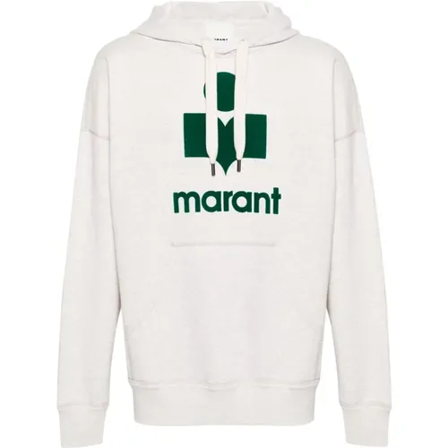 Cotton Blend Sweater with Logo Print , male, Sizes: L, M, XL - Isabel marant - Modalova