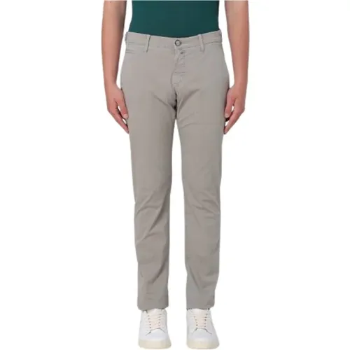 Light Grey Trousers , male, Sizes: W33 - Jacob Cohën - Modalova