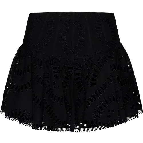 Embroidered Flared Skirt , female, Sizes: L, M - Charo Ruiz Ibiza - Modalova