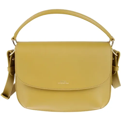 Leather Shoulder Bag , female, Sizes: ONE SIZE - A.p.c. - Modalova