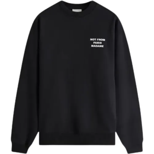 Slogan Sweatshirt , Herren, Größe: M - Drole de Monsieur - Modalova