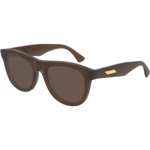 Braune Sonnenbrille Bv1001S - Bottega Veneta - Modalova
