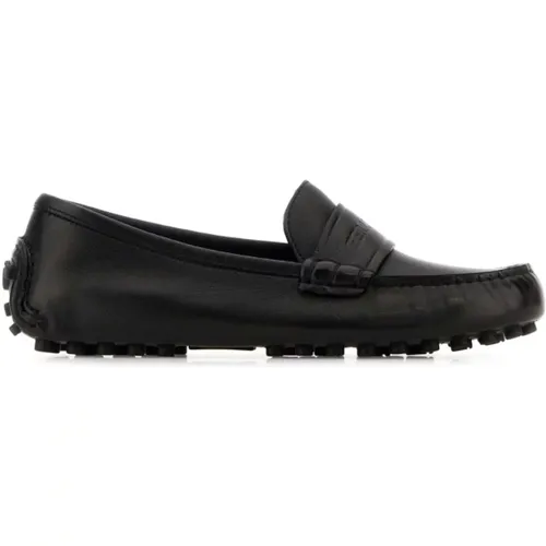 Schwarze Leder-Isidenschuhe , Damen, Größe: 37 EU - Salvatore Ferragamo - Modalova