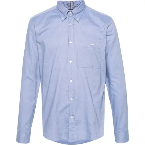S-Roan slim fit shirt with chest pocket , male, Sizes: L, XL - Hugo Boss - Modalova