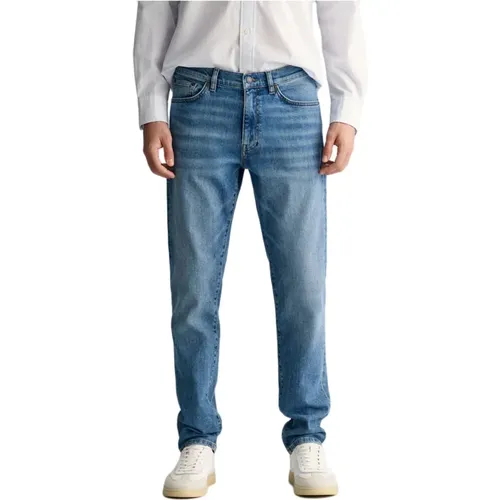 Slim Jeans , male, Sizes: W36, W44, W34, W31, W40 - Gant - Modalova