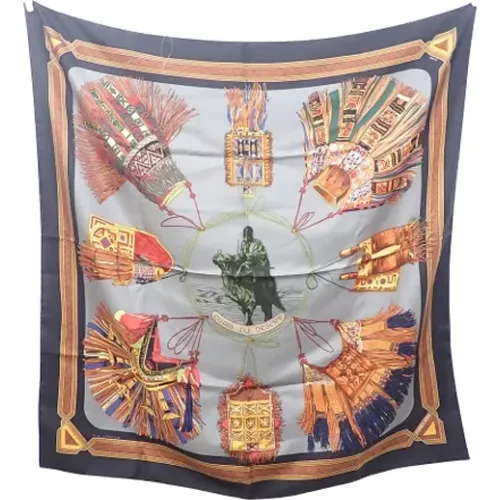 Pre-owned Scarves, female, , Size: ONE SIZE Pre-owned Silk scarves - Hermès Vintage - Modalova