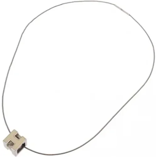 Pre-owned Jewellery, female, , Size: ONE SIZE Pre-owned Metal necklaces - Hermès Vintage - Modalova