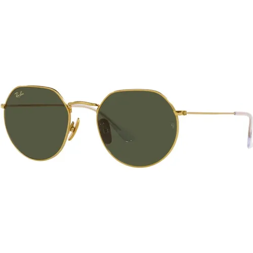 Sunglasses, unisex, , Size: 53 MM RB 8165 Sungles, Gold/Green, Size 51/20/145 - Ray-Ban - Modalova