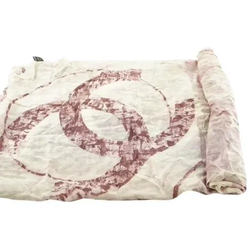 Pre-owned Scarves, female, , Size: ONE SIZE Italian Fabric Scarves - Excellent Condition - Chanel Vintage - Modalova