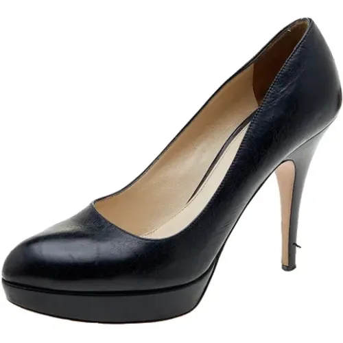 Pre-owned Pumps, female, , Size: 9 1/2 US Pre-owned Leather heels - Prada Vintage - Modalova