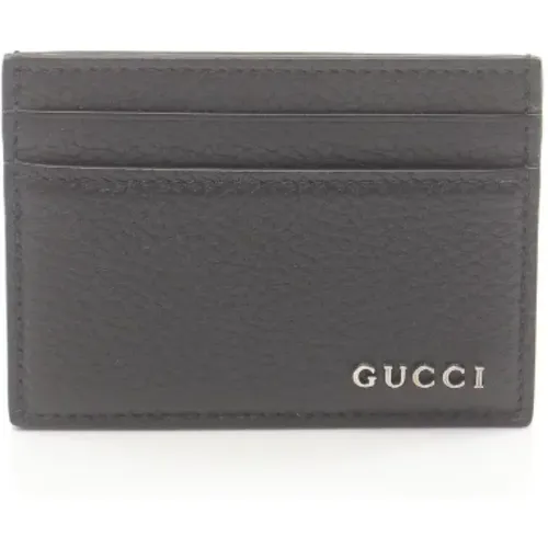 Pre-owned Wallets, male, , Size: ONE SIZE Pre-owned Leather wallets - Gucci Vintage - Modalova