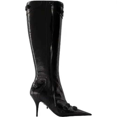 Leather boots , female, Sizes: 4 1/2 UK, 4 UK, 2 UK, 5 UK, 5 1/2 UK, 3 UK - Balenciaga - Modalova