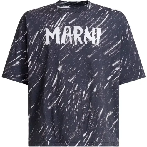 Schwarzes T-Shirt Crn99 Marni - Marni - Modalova