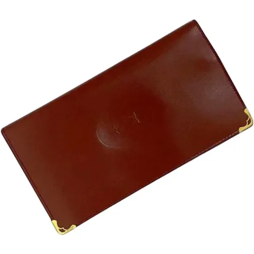 Pre-owned Wallets, female, , Size: ONE SIZE Pre-owned Leather wallets - Cartier Vintage - Modalova