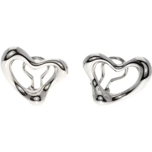 Pre-owned Jewellery, female, , Size: ONE SIZE Pre-owned Silver earrings - Tiffany & Co. Pre-owned - Modalova