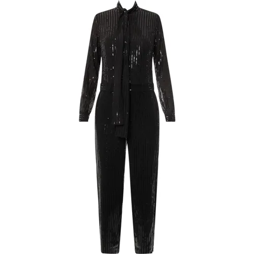 Sequin Jumpsuit with Button Closure , female, Sizes: M, S - Michael Kors - Modalova