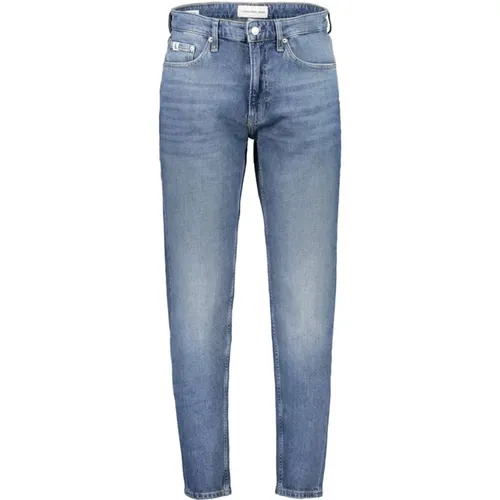 Washed Effect Taper Jeans , male, Sizes: W31 L32, W29 L32, W30 L32, W33 L32, W28 L32 - Calvin Klein - Modalova