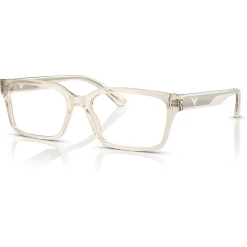 Glasses, unisex, , Size: 55 MM Transparent Eyewear Frames EA 3244 - Emporio Armani - Modalova