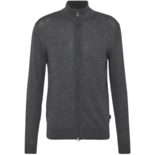 Zip-throughs, male, , Size: 3XL Zippered Sweatshirt - Emporio Armani - Modalova