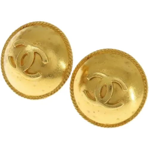 Pre-owned Jewellery, female, , Size: ONE SIZE Pre-owned Metal earrings - Chanel Vintage - Modalova