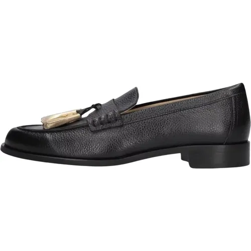 Schwarze Loafers mit Quasten - Pertini - Modalova