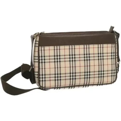 Pre-owned Cross Body Bags, female, , Size: ONE SIZE Pre-owned Cotton shoulder-bags - Burberry Vintage - Modalova