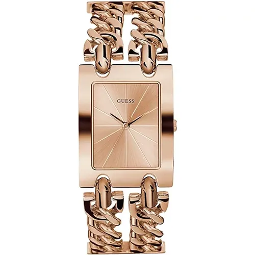 Elegant Heavy Metal Rosegold Watch , female, Sizes: ONE SIZE - Guess - Modalova