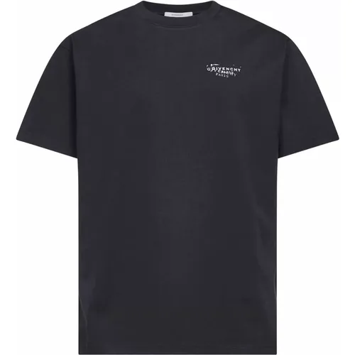 T-Shirts, male, , Size: S T-shirt in cotton with stamp print - Givenchy - Modalova