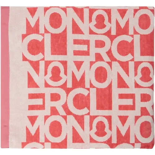 Luxuriöses Logo Print Strandtuch - Moncler - Modalova