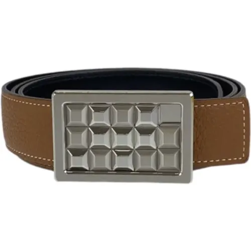 Pre-owned Belts, male, , Size: ONE SIZE Pre-owned Leather belts - Hermès Vintage - Modalova