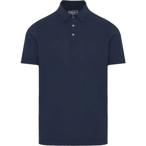 Classic Cotton Polo Shirt , male, Sizes: L, 4XL - Fedeli - Modalova
