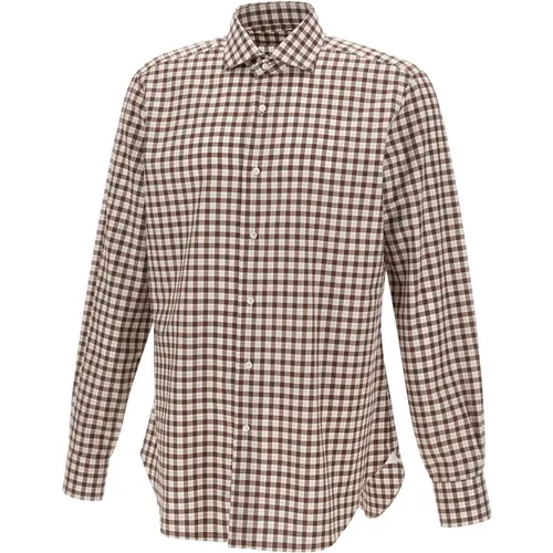Casual Shirts, male, , Size: 2XL Macro Check Shirt - Barba - Modalova