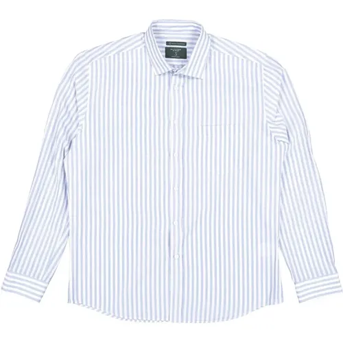 Casual Shirts, male, , Size: 2XL Striped Long Sleeve Shirt Light Blue - Butcher of Blue - Modalova