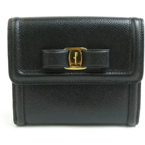 Pre-owned Wallets, female, , Size: ONE SIZE Pre-owned Leather wallets - Salvatore Ferragamo Pre-owned - Modalova