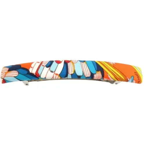 Pre-owned Accessories, female, , Size: ONE SIZE Pre-owned Silk hair-accessories - Hermès Vintage - Modalova