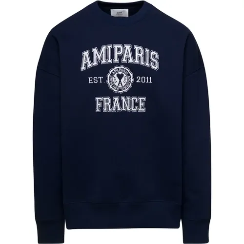 Sweatshirts, male, , Size: L Ami Alexandre Matiussi Sweaters - Ami Paris - Modalova