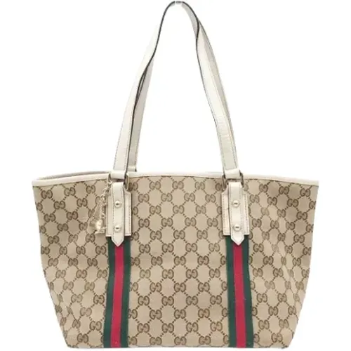 Pre-owned Tote Bags, female, , Size: ONE SIZE Pre-owned Canvas gucci-bags - Gucci Vintage - Modalova