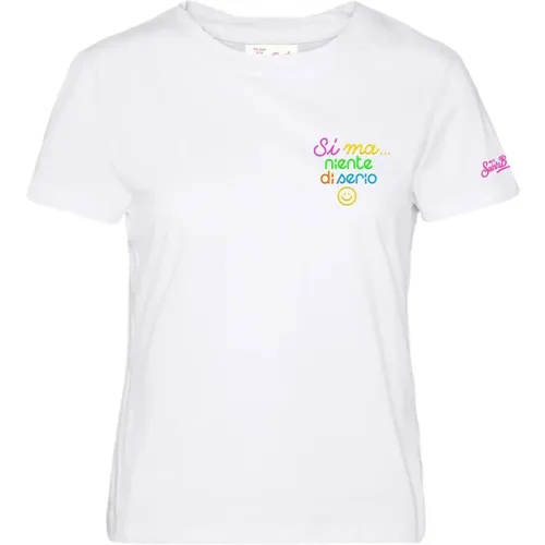 Cotton T-shirt , female, Sizes: S - MC2 Saint Barth - Modalova