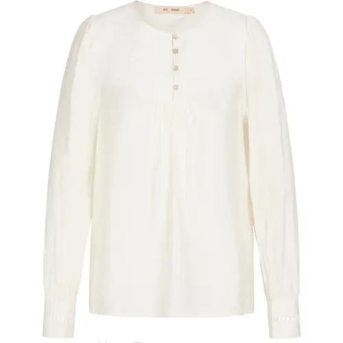 Elegant Kassandra Blouse with Delicate Details , female, Sizes: S, M - RUE de Femme - Modalova