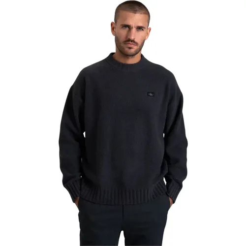 Strickpullover mit Elasthanmischung , Herren, Größe: S - Calvin Klein Jeans - Modalova