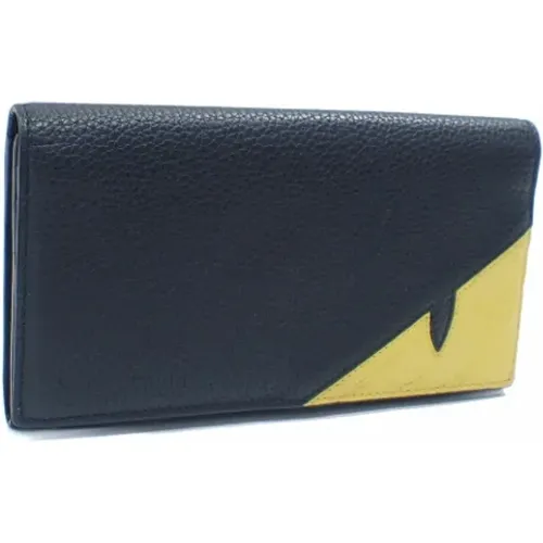 Pre-owned Wallets, male, , Size: ONE SIZE Pre-owned Leather wallets - Fendi Vintage - Modalova