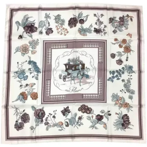 Pre-owned Scarves, female, , Size: ONE SIZE Pre-owned Silk scarves - Hermès Vintage - Modalova