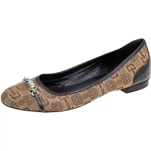 Pre-owned Flats, female, , Size: 9 US Pre-owned Leather flats - Gucci Vintage - Modalova