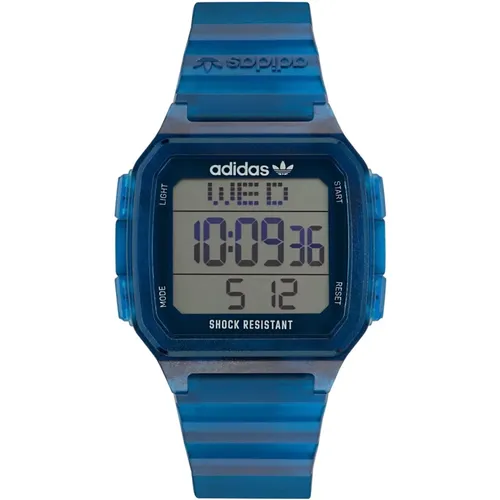 Watches, male, , Size: ONE SIZE Mens Watch Digital One GMT - Adidas - Modalova