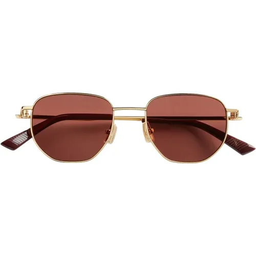 Gold Bv1301S Sunglasses , female, Sizes: ONE SIZE - Bottega Veneta - Modalova