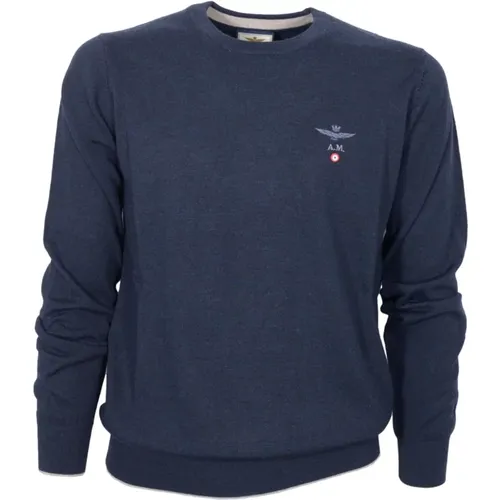 Versatile Casual Wool Sweater in , male, Sizes: 3XL, 4XL, 2XL, XL - aeronautica militare - Modalova