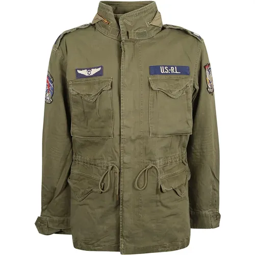 Mountain Olive Outerwear with Patches , male, Sizes: XL - Ralph Lauren - Modalova